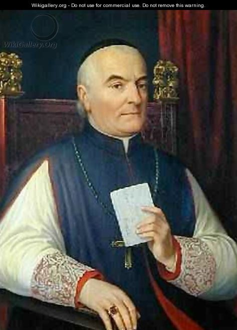 Portrait of Monsignor Ferdinando Baldanzi Archbishop of Siena 1856 - Antonio Marini
