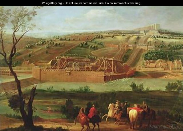 View of the Marly Machine and the Aqueduct at Louveciennes 1722 - Pierre-Denis Martin