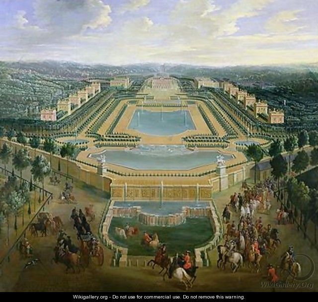 General view of the Chateau and the Pavilions at Marly 1722 - Pierre-Denis Martin