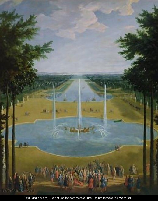 View of the Bassin dApollon in the gardens of Versailles 1713 - Pierre-Denis Martin