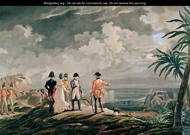 Napoleon Bonaparte 1769-1821 on St Helena in 1816 - (after) Martinet, Francois