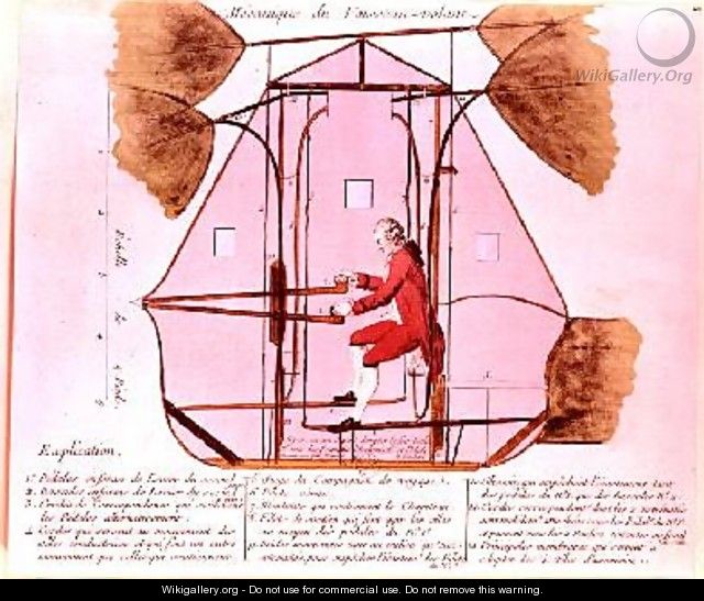 The Flying Machine of Jean Pierre Blanchard 1753-1809 - Francois Nicolas Martinet