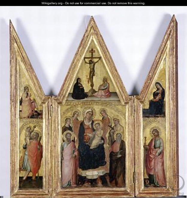 Triptych with Madonna and Child 1400 - di Bartolomeo di Biagio Martino