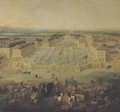 The Chateau de Versailles and the Place dArmes 1722 - Pierre-Denis Martin