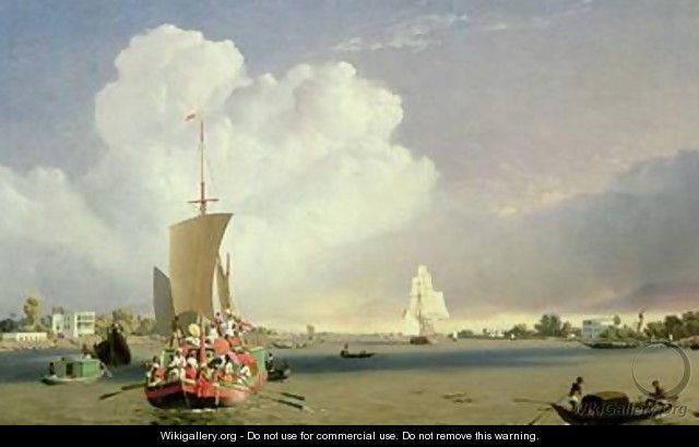 On the Hoogly River at Garden Reach below Calcutta 1852 - C.J. Martin