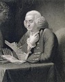 Portrait of Benjamin Franklin engraved by Thomas B Welch 1814-74 - (after) Martin, David