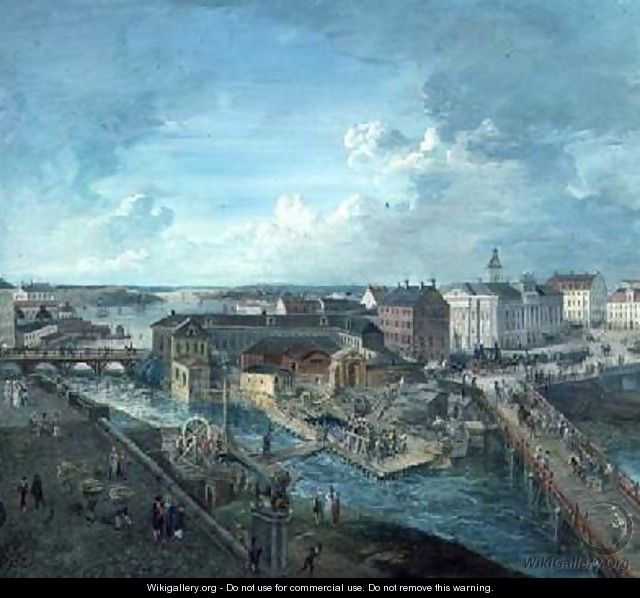 View of Stockholm from the Royal Palace 2 - Elias Martin