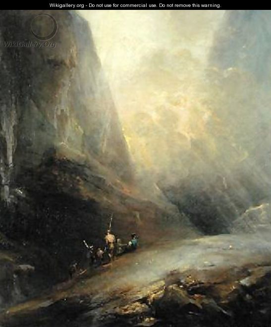 Mountain Landscape with Banditti 1780 - Elias Martin