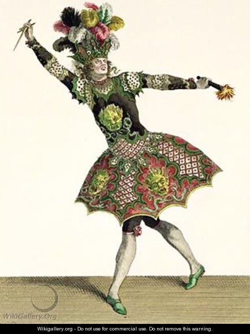Costume for a demon in Armide - Jean Baptiste Martin