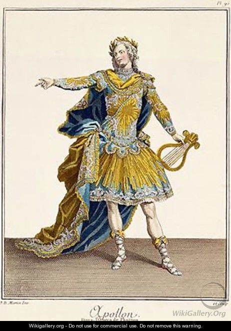 Costume for Apollo in the opera Phaethon - Jean Baptiste Martin