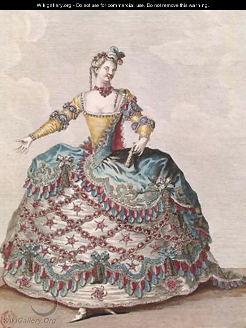 Costume for an Indian woman for the opera ballet Les Indes Galantes - Jean Baptiste Martin