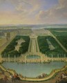 Perspective view of the chateau of Versailles seen from the Neptune Fountain 1696 - Jean-Baptiste Martin