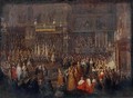 Coronation of Louis XV 1710-74 25th October 1722 1735 - Jean-Baptiste Martin