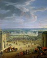Perspective View from the Chateau of Versailles of the Place dArmes and the Stables 1688 - Jean-Baptiste Martin