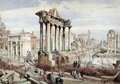 The Forum Romanum Rome 1870 - J. Martin