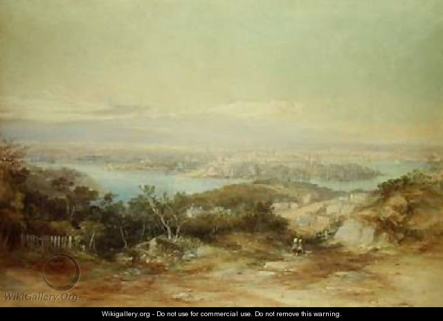 View of Sydney Looking From the North Shore Towards the City - Conrad Martens