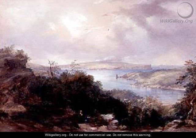 Sydney harbour looking towards the North Head - Conrad Martens