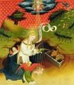 The Nativity panel from the St Thomas Altar from St Johns Church Hamburg begun in 1424 - Francke Master