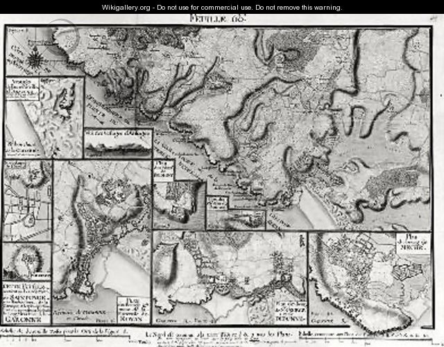 Map of Saintonge from Recueil des Plans de Saintonge - Claude Masse