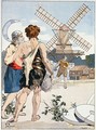 Jean LOurs meets Roue de Moulin the first of the three strong men who accompany him on his adventures - Masse