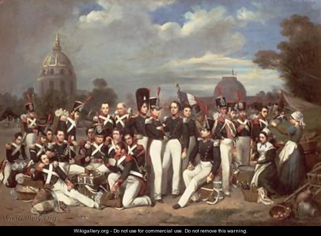 Company of the Second Legion in the Champ de Mars Paris 1836 - Auguste Antoine Masse