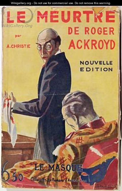 Cover of The Murder of Roger Ackroyd by Agatha Christie 1890-1976 1927 - A Masson