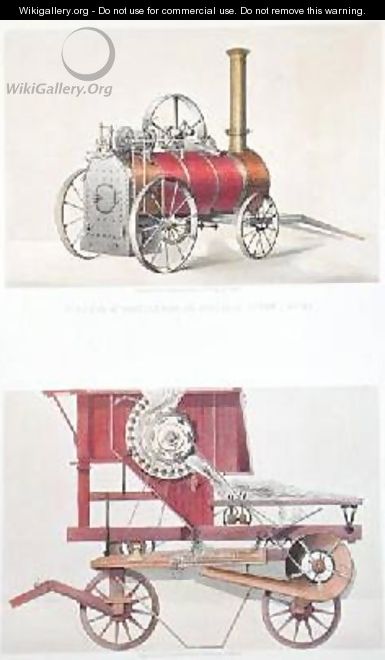 Clayton and Shuttleworths Portable Steam Engine and Garratts Improved Threshing Machine - (after) Mason, H.