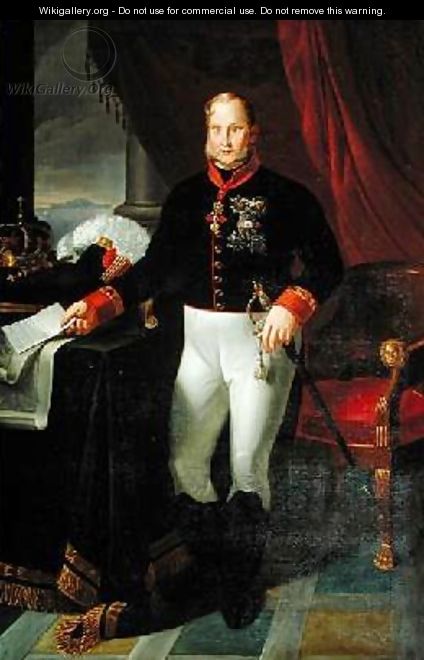 Portrait of Francesco I 1777-1830 King of the Two Sicilies 1826 - Giuseppe Martorelli