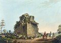 The Base of a Colossal Column near Syracuse plate 28 from Views in the Ottoman Dominions - Luigi Mayer