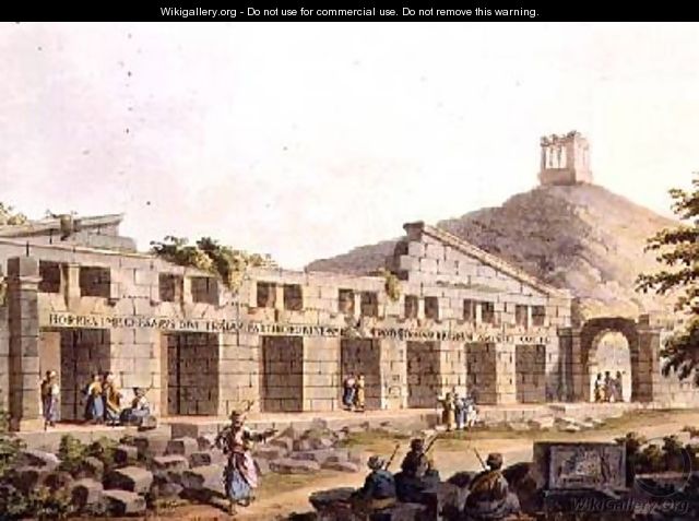 Ancient Granary at Cacamo plate 3 from Views in the Ottoman Empire - Luigi Mayer