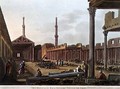 The Mosque of Four Hundred Pillars at Cairo plate 28 from Views in Egypt - Luigi Mayer