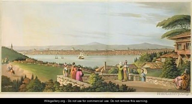 View of Constantinople plate 1 from Views in the Ottoman Dominions - Luigi Mayer