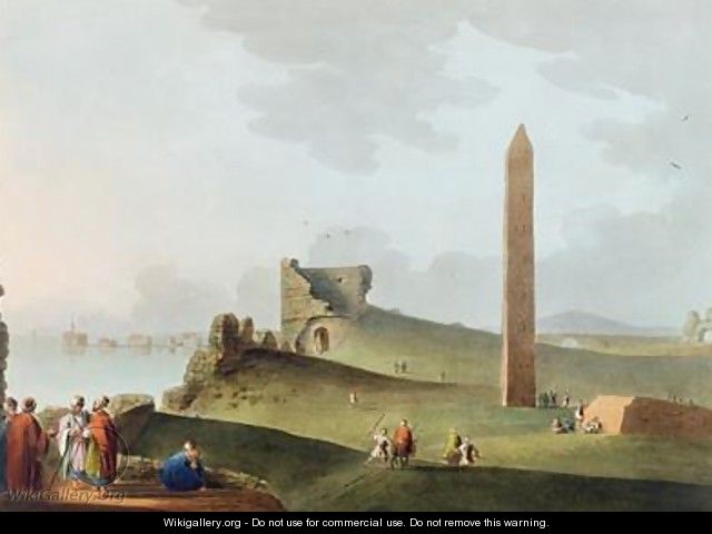 The Obelisks at Alexandria called Cleopatras Needles - Luigi Mayer