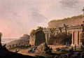 A Grotto Cut in the Rock Near Lind on Rhodes from Views in the Ottoman Empire - Luigi Mayer