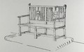 Garden seat from Thomas Mawsons The Art and Craft of Garden Making - Thomas Hayton Mawson