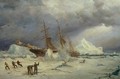 The Pandora Nipped in the Pack in Melville Bay 24th July 1876 an Arctic expedition led by Commander Sir Allen Young 1827-1915 1877 - Walter William May