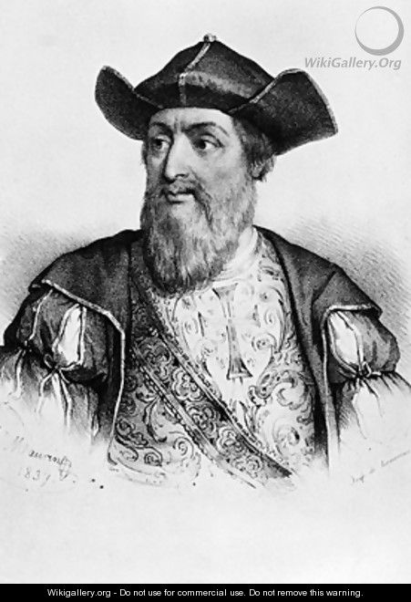 Portrait of Vasco da Gama 1469-1524 - Antoine Maurin