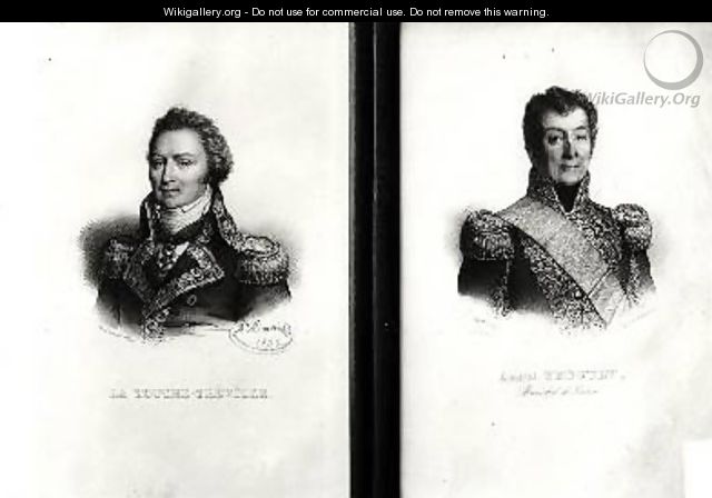Portraits of Louis Rene Madeleine Le Vassor 1745-1804 Count of La Touche Treville and Admiral Laurent Truguet 1752-1839 1836 - Antoine Maurin
