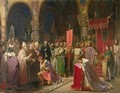 Louis VII 1120-1180 the Young King of France Taking the Banner in St Denis in 1147 1840 - Jean Baptiste Mauzaisse