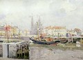 SS Petrus en Pauluskerk and the Vissers Quay in Ostend - Paul Mathieu