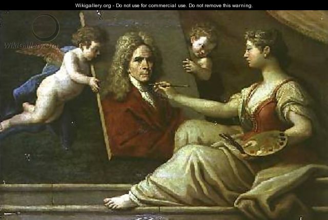 Self Portrait in an Allegory of the Arts - Paolo di Matteis