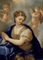 St Catherine with an angel and cherubs - Paolo di Matteis