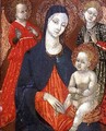 Madonna and Child with two Angels - (workshop of) Matteo da Siena