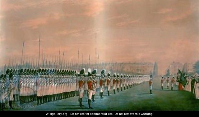 Presentation of Colours to the Second Regiment of Royal East India Volunteers at Lords Cricket Ground London 1797 - Henry Matthews