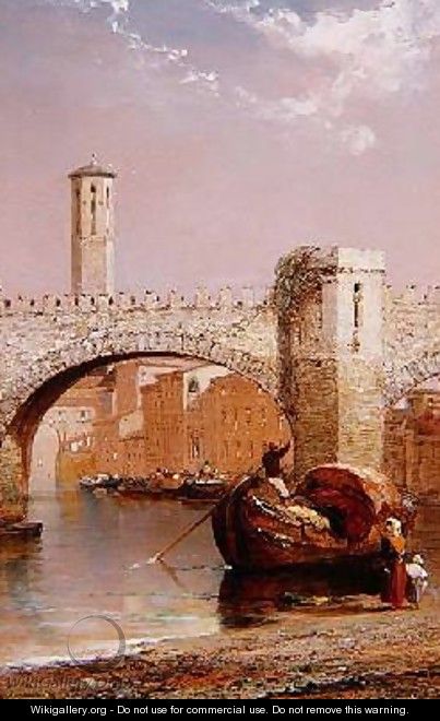 The Old Bridge Verona - Arthur Joseph Meadows