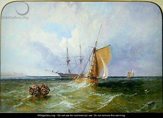 Shipping off the Coast 1871 - James Edwin Meadows