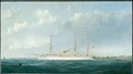 The Troopship Euphrates leaving harbour 1870 - George Mears