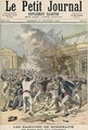 Events in Bordeaux Burning a Kiosk in Place dAquitaine - Fortune Louis Meaulle