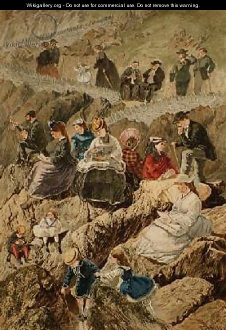 Visitors at Ilfracombe North Devon 1872 - William McConnell