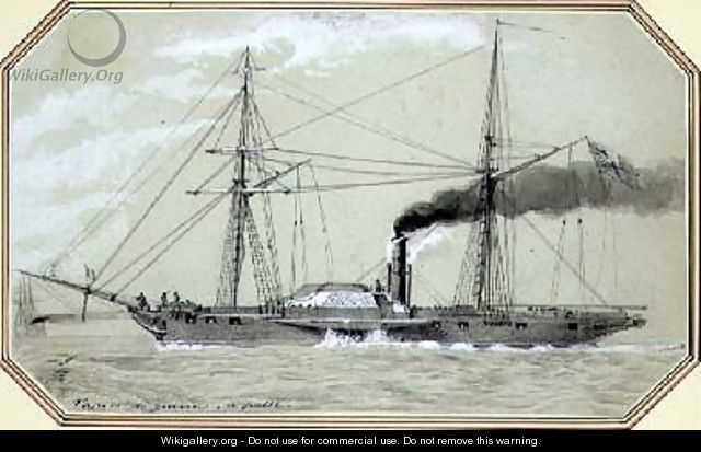 A paddle driven steam warship - William McConnell